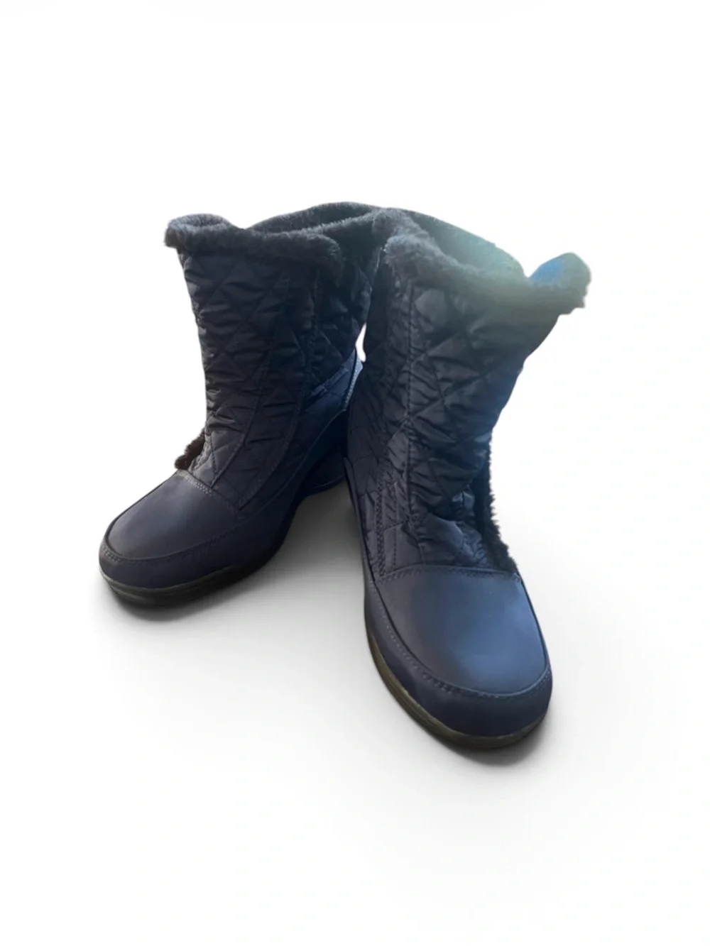 New~London Fog~Women’s~Size 10 ~ Snow Boot~ Blue ~ Waterproof ~ Winter ~ Shoes